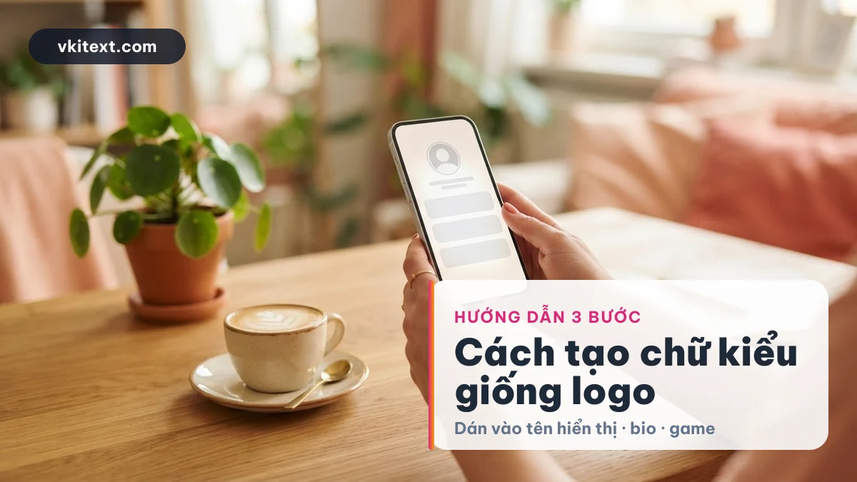 Cách tạo chữ kiểu giống logo thương hiệu rồi dán vào tên hiển thị và bio